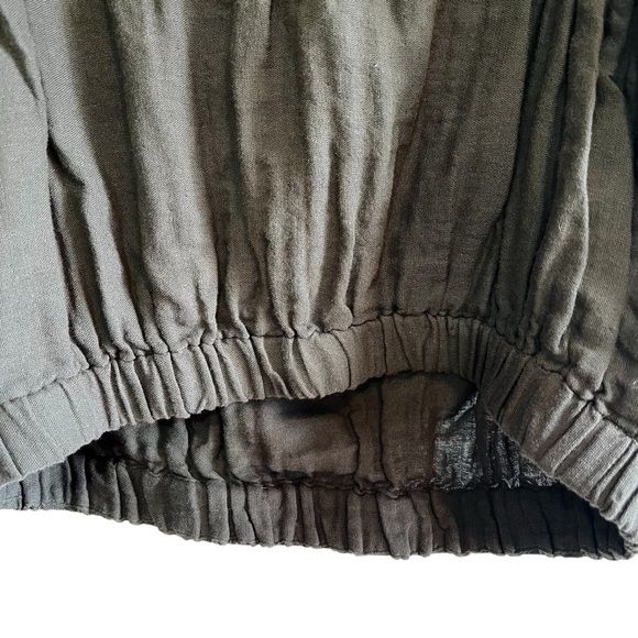 Jackson Rowe cotton cropped Banjo Tank in green elastic hems size XS NWT - Picture 9 of 12